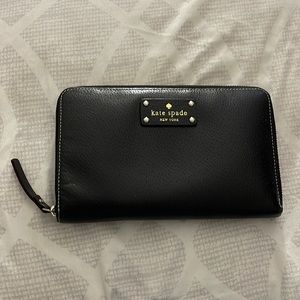 Kate Spade Black Large Wallet
